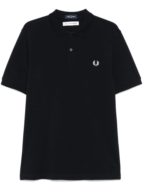 COMME DES GARÇONS SHIRT SLOGAN POLO